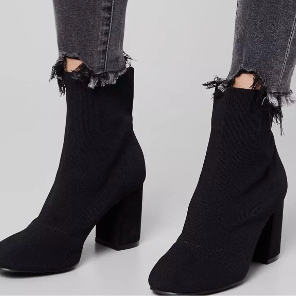 MIA Black Heeled Boots
